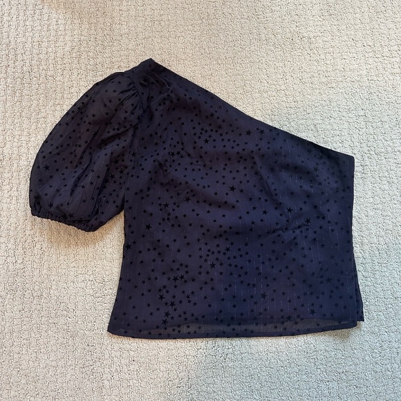 Majorelle Marcelo Top with Navy Stars Pattern - Picture 6 of 8